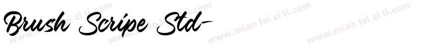 Brush Scripe Std字体转换